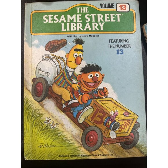 Sesame Street Library 4 Book Bundle Volumes 9, 11, 13, 15 Vintage Hard Cover - Picture 9 of 14